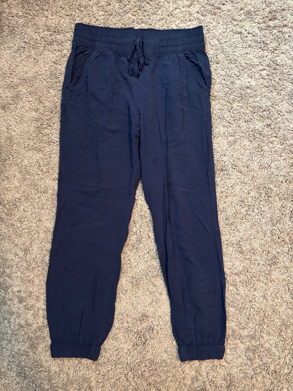 aerie Navy Drawstring Jogger Pants